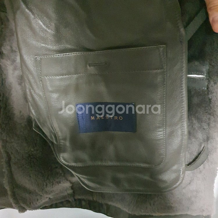 [105] 마에스트로 가죽 무스탕 코트 (양가죽)--4