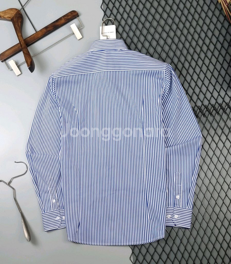 꼼데가르송 픽셀 스트라이프 셔츠(레드와펜)--1