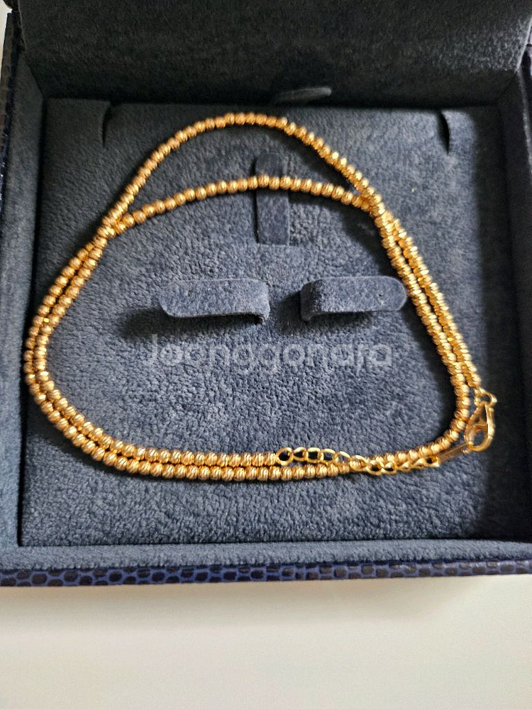 18k핑크골드 컷팅볼체인 목걸이--0