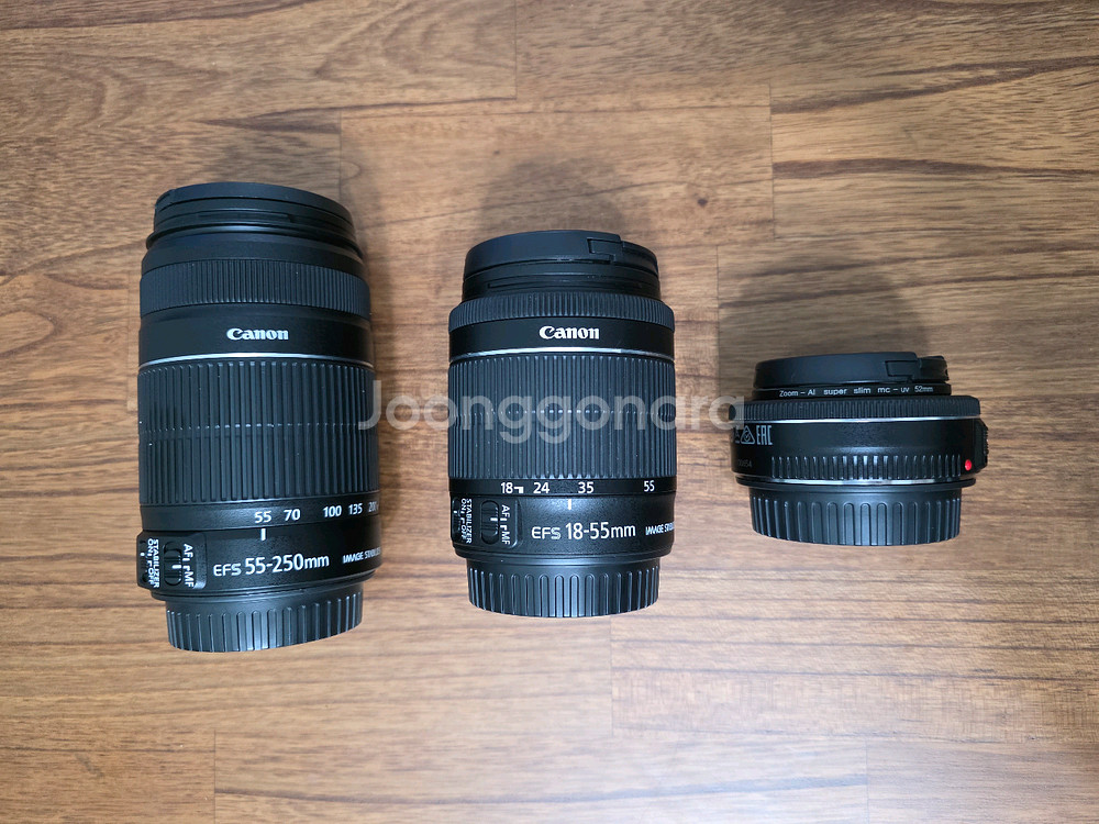 캐논 EOS 750D + 렌즈 3개--3