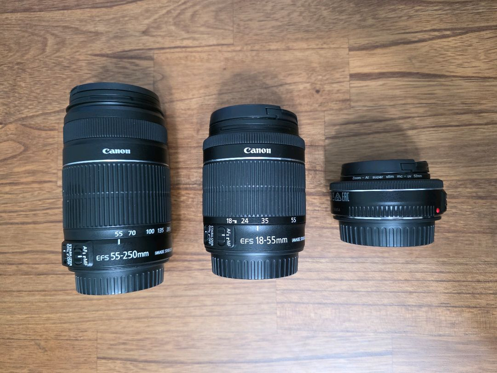 캐논 EOS 750D + 렌즈 3개 이미지