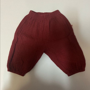 꼬숑 플레이 팬츠 버건디