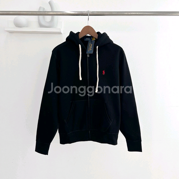 폴로 포니 자수로고 후드집업--4