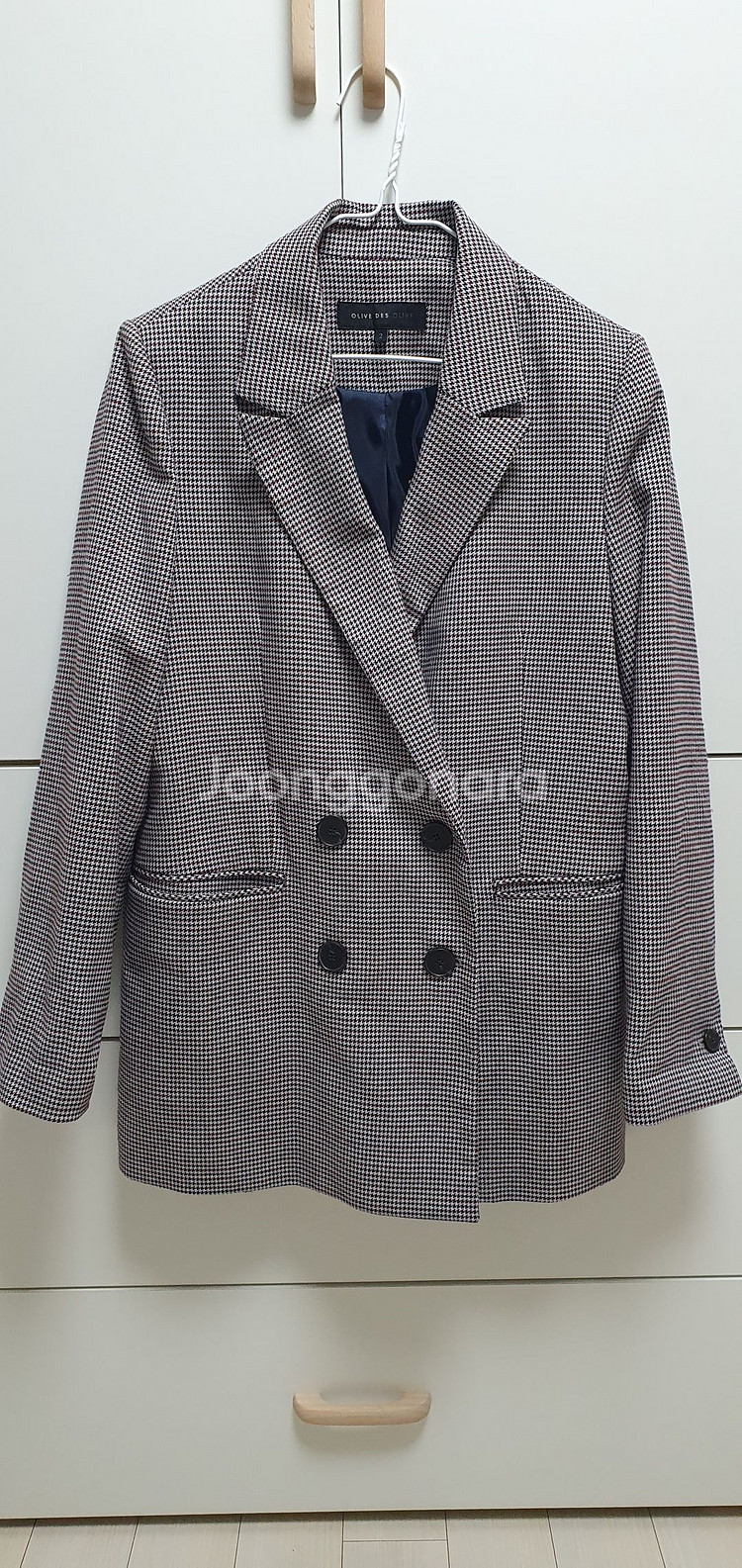 올리브데올리브 하운드체크 더블자켓 OW8AZ004 판매--0