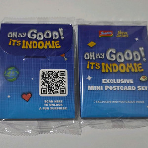 뉴진스 인도미 미고랭 포카 Indomie x New Jeans 엽서세트 (미개봉)