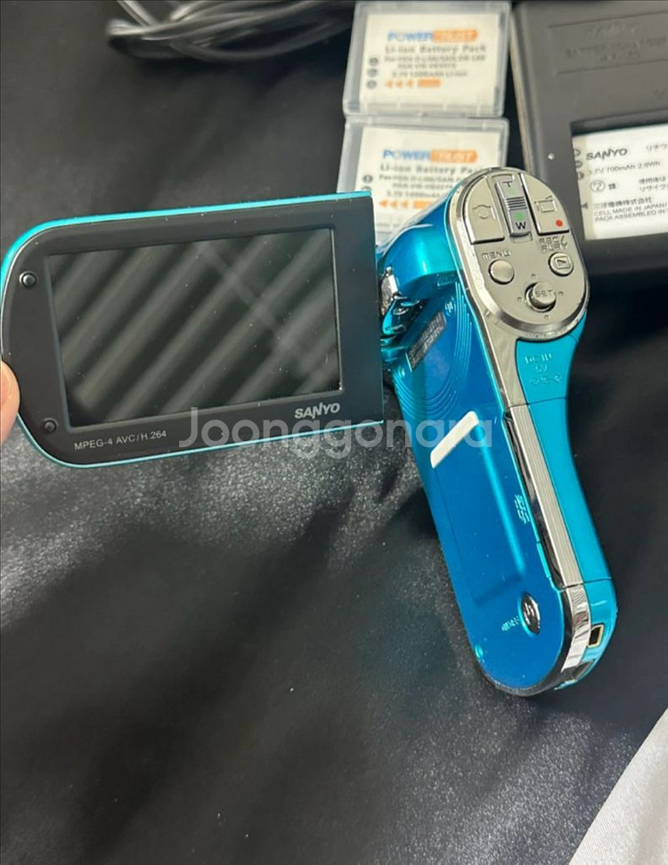 산요 작티 Xacti cg100 디지털카메라 캠코더 블루--1