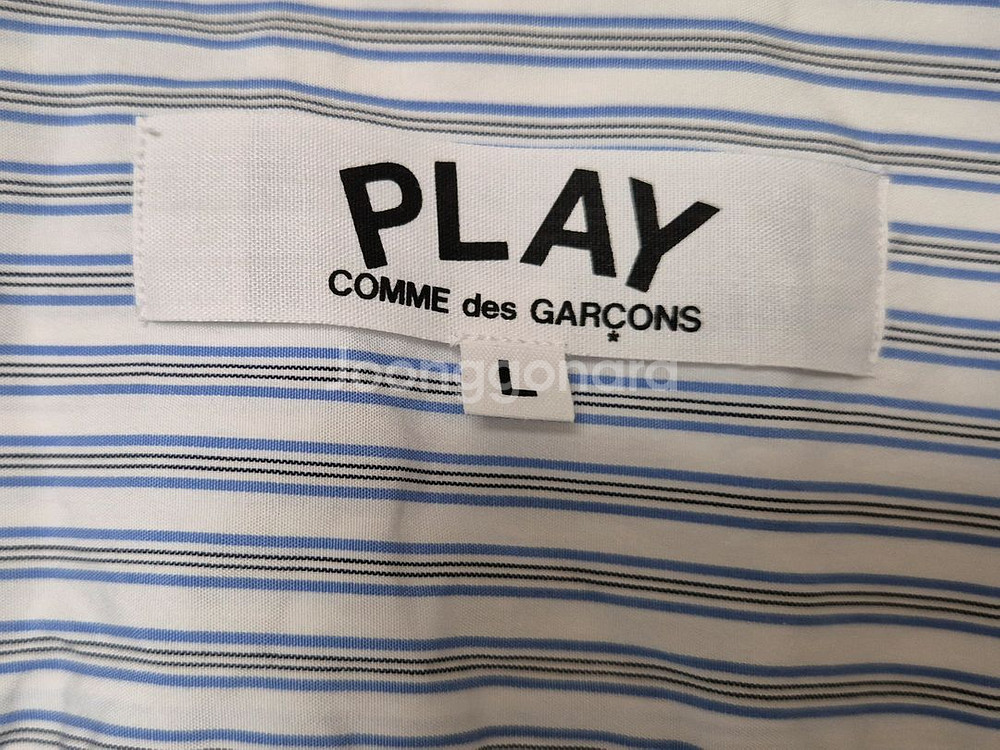 꼼데가르송 women 스트라이프 셔츠 L--1