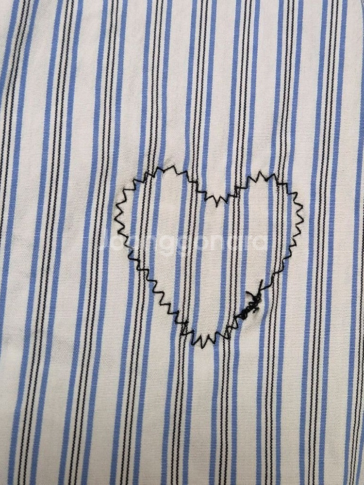 꼼데가르송 women 스트라이프 셔츠 L--3