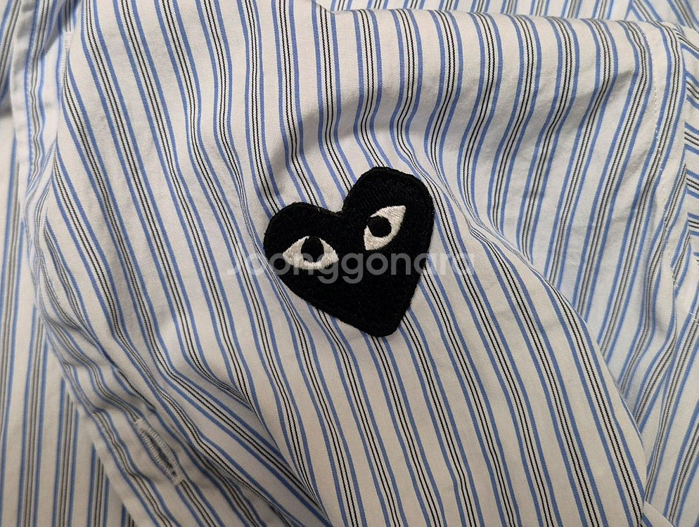 꼼데가르송 women 스트라이프 셔츠 L--4