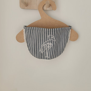 새상품) 강아지 스카프 그레이 스트라이프 반다나 반려견 턱받이