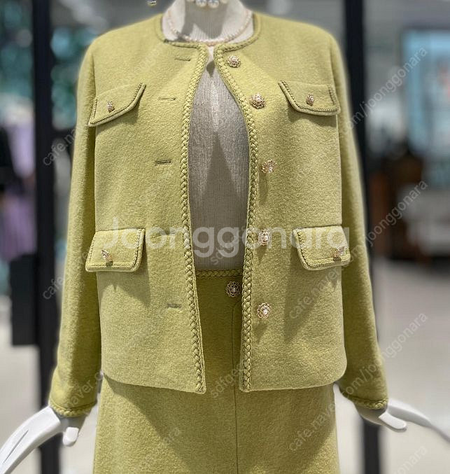 듀엘 트위드자켓 타임 마인 랑방 구호 르베이지 시슬리--0