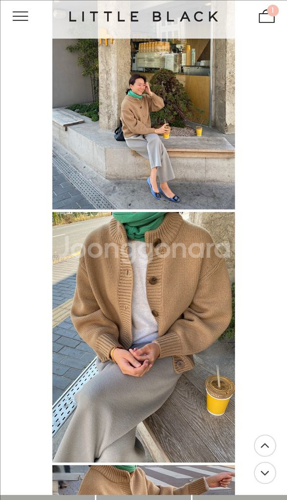 리틀블랙 니트가디건 새상품--0