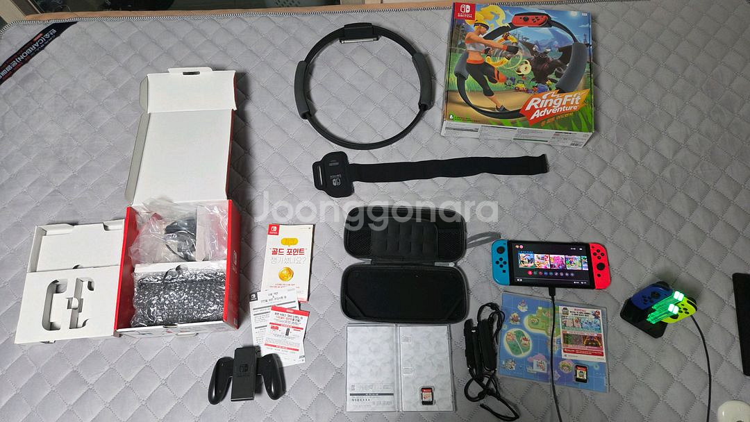 닌텐도 스위치 OLED (마리오 잼버리 + 링피트 + 조이콘2개)--0