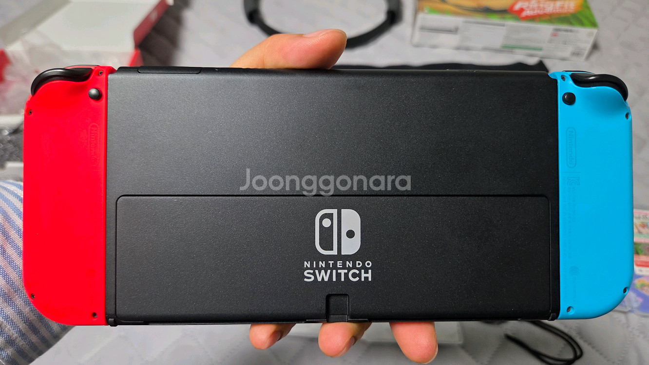 닌텐도 스위치 OLED (마리오 잼버리 + 링피트 + 조이콘2개)--4