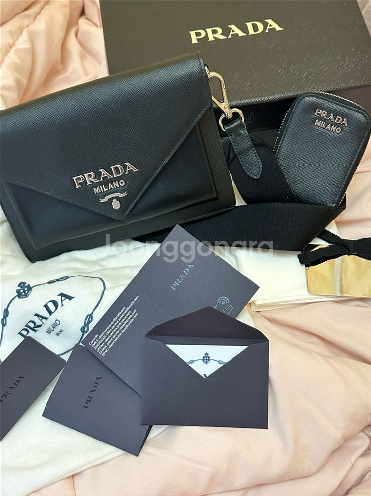 프라다 여성 사피아노 미니 크로스백 5756491401--0