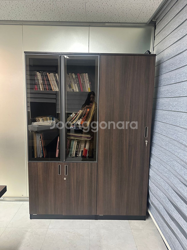 리바트 원목 오피스 수납장--0