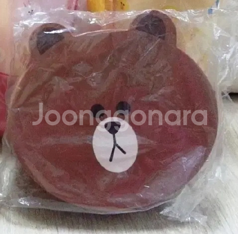 태국 라인프렌즈 콜라보 도시락세트 브라운 비닐미개봉원형--0