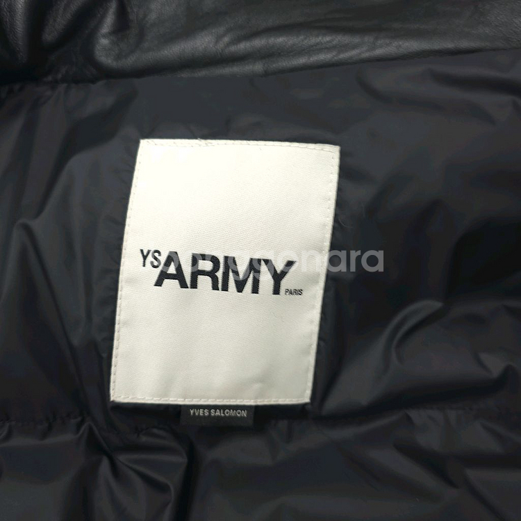 Yves Salomon YS ARMY 양가죽 패딩 블랙 36 이브살로몬--8