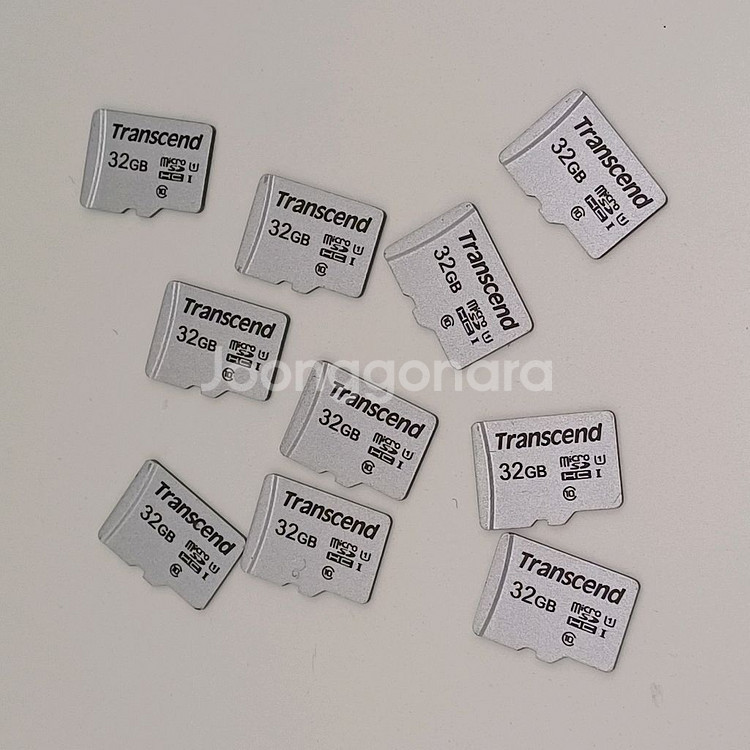 미사용급 트랜센드 32GB 마이크로 SD 카드 10개--0