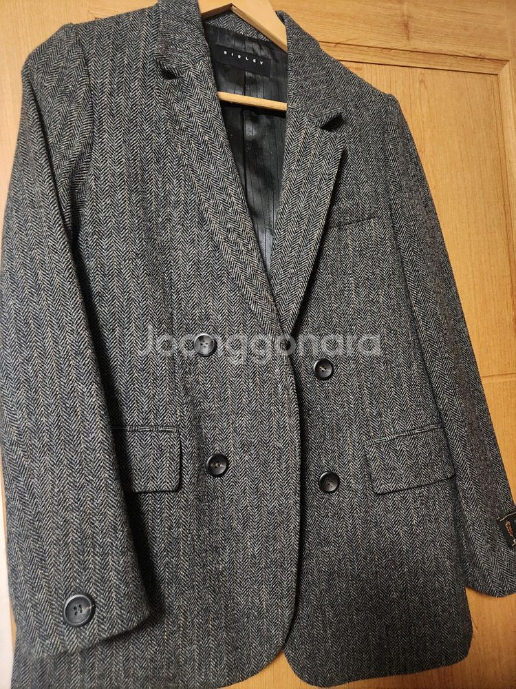 시슬리 헤링본 자켓 타임 마인 에스제이 랑방 지컷--0