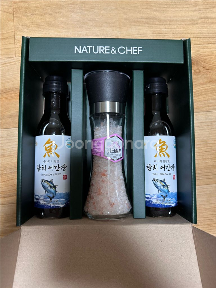 자연쉐프 핑크솔트, 어간장2 셋트 (미개봉)--0