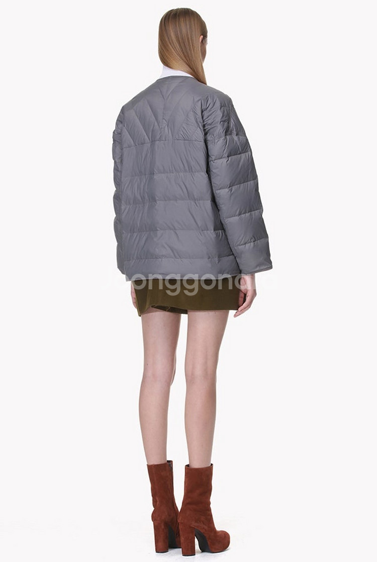 한섬 시스템 오버핏 라운드 다운 패딩 82-94-160사이즈--1