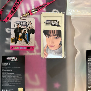 달석진 런석진 인천 앵콘 아미존 특전 랜야드 슬로건 라이브플레이 런석진 포카