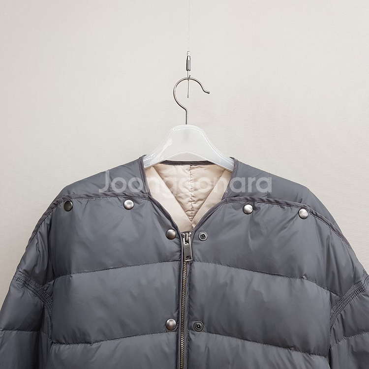 한섬 시스템 오버핏 라운드 다운 패딩 82-94-160사이즈--3