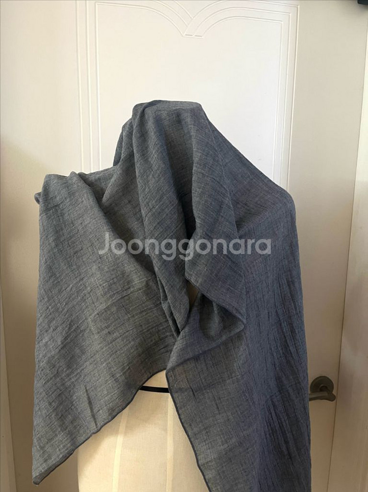 패션 스카프 4개 세트 봄가을, 가을겨울 땡땡이 체크 무지 패턴 투톤--4