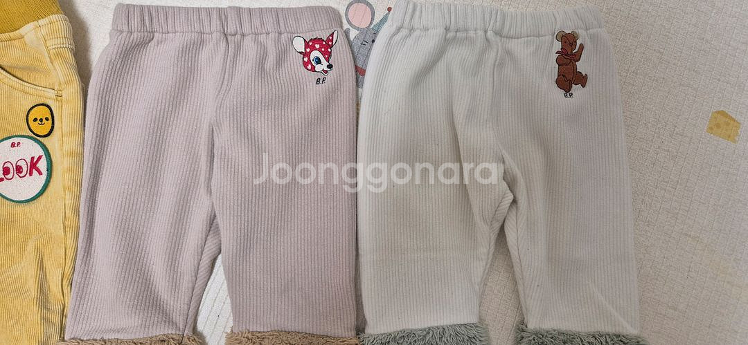 베베드피노 남아 겨울 바지 100 3벌 세트 반값택포--1