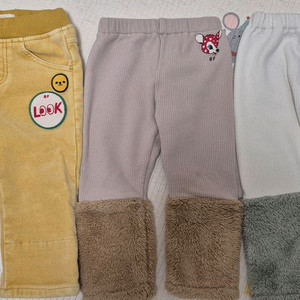 베베드피노 남아 겨울 바지 100 3벌 세트 반값택포