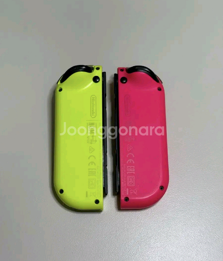 닌텐도 스위치 정품 조이콘 네온 핑크 네온 옐로우--1