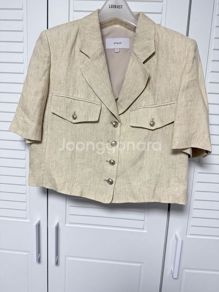 온앤온 썸머 크롭 트위드 자켓--6