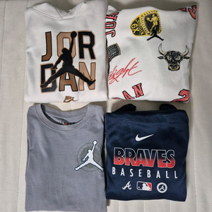 나이키 키즈 조던 주니어 기모 후드맨투맨 4벌