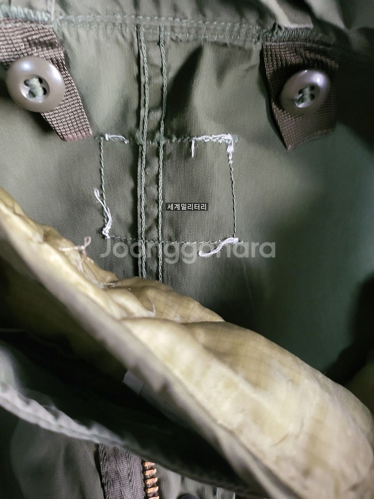 미군 오리지날 M65 개파카 피쉬테일 파카 라지--3