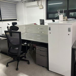 사무용 오피스 책상&수납장&의자 세트