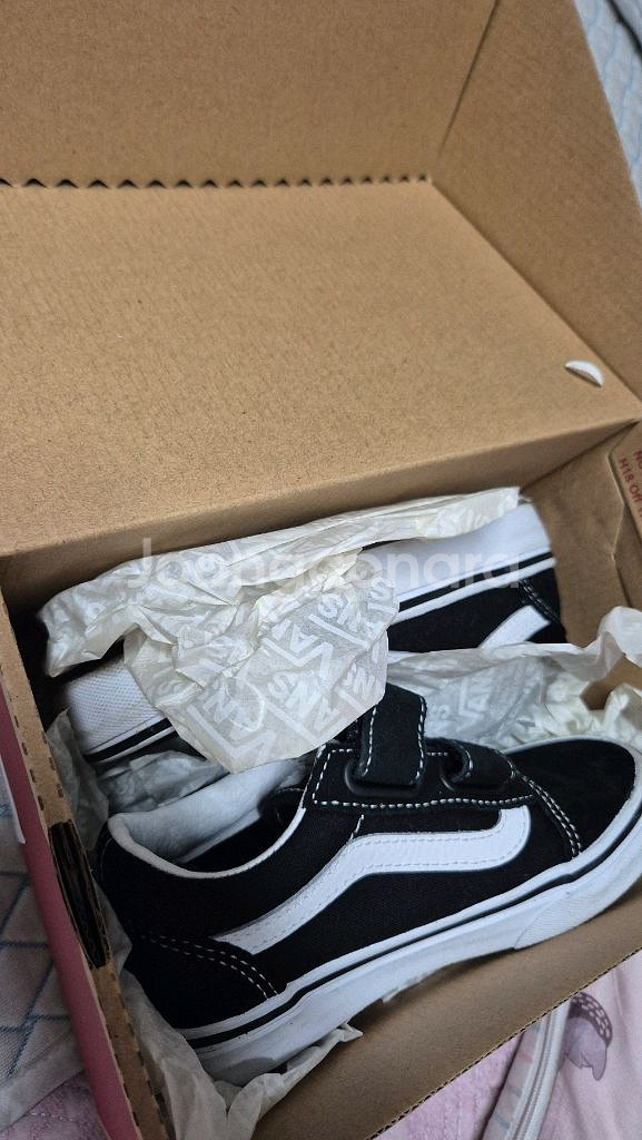 반스 키즈 올드스쿨 벨크로 175 특A급--1