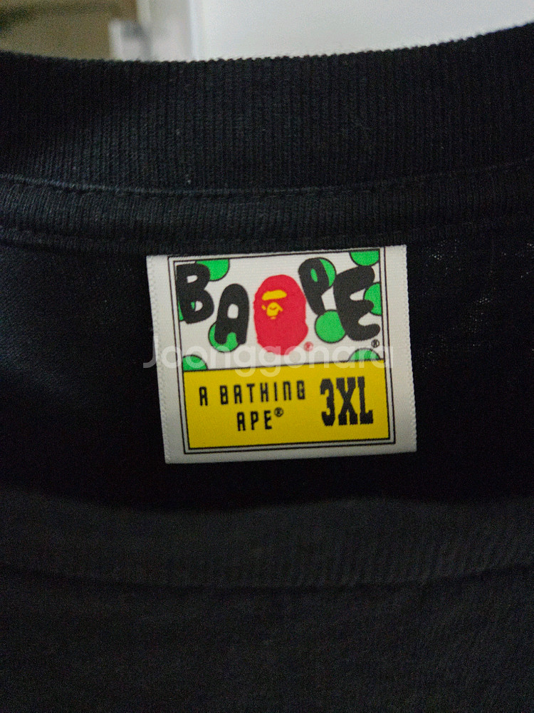 베이프 블랙 반팔티셔츠 3xl 001TEJ801002M--1