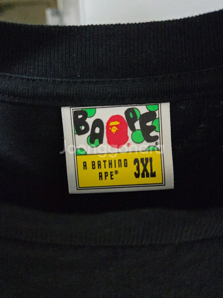 베이프 블랙 반팔티셔츠 3xl 001TEJ801002M--7