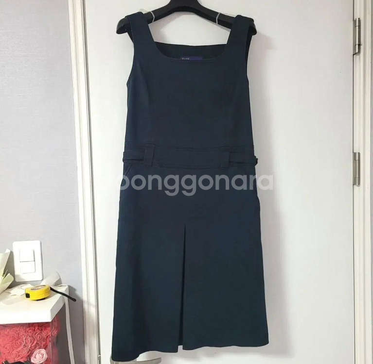 올리브 멜빵 나시 원피스--0