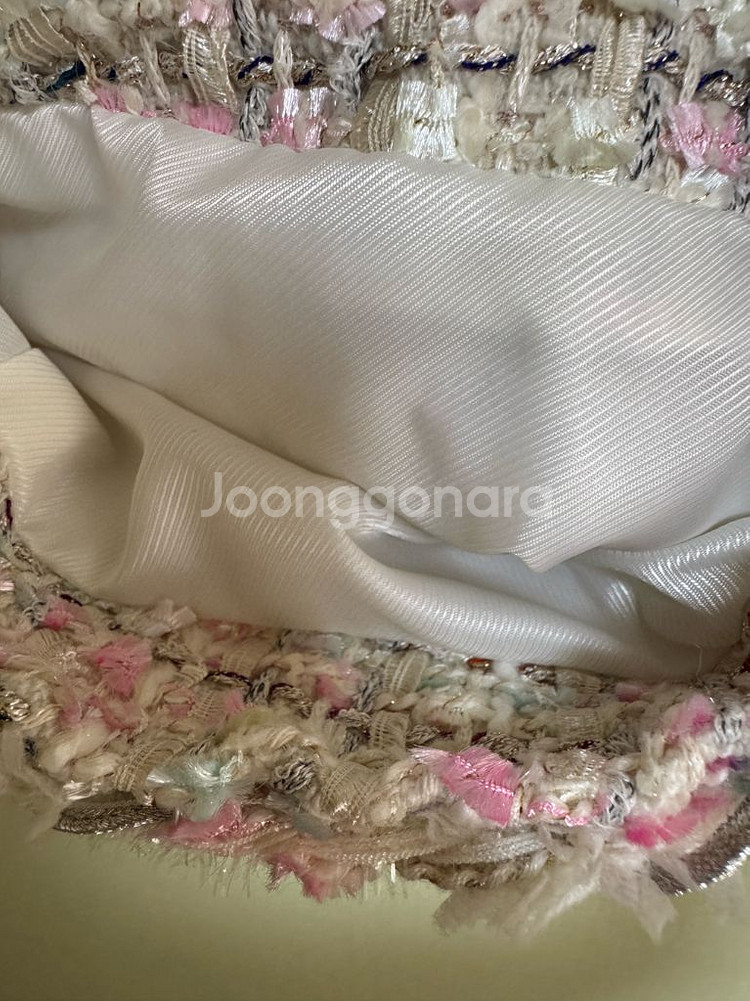 사기꾼 금지 새상품 누아르나인 트위드 자켓치마 세트--4