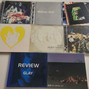 GLAY 글레이 앨범 8장. 싱글 11장 일괄 팝니다.