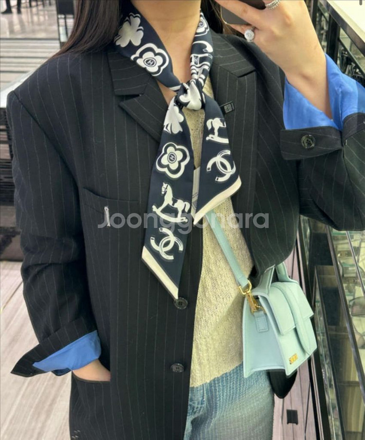 샤넬 실크 트윌리 방도--4