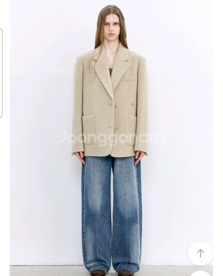 인사일런스우먼 윈터 부클 투웨이 자켓 BEIGE 스몰--1