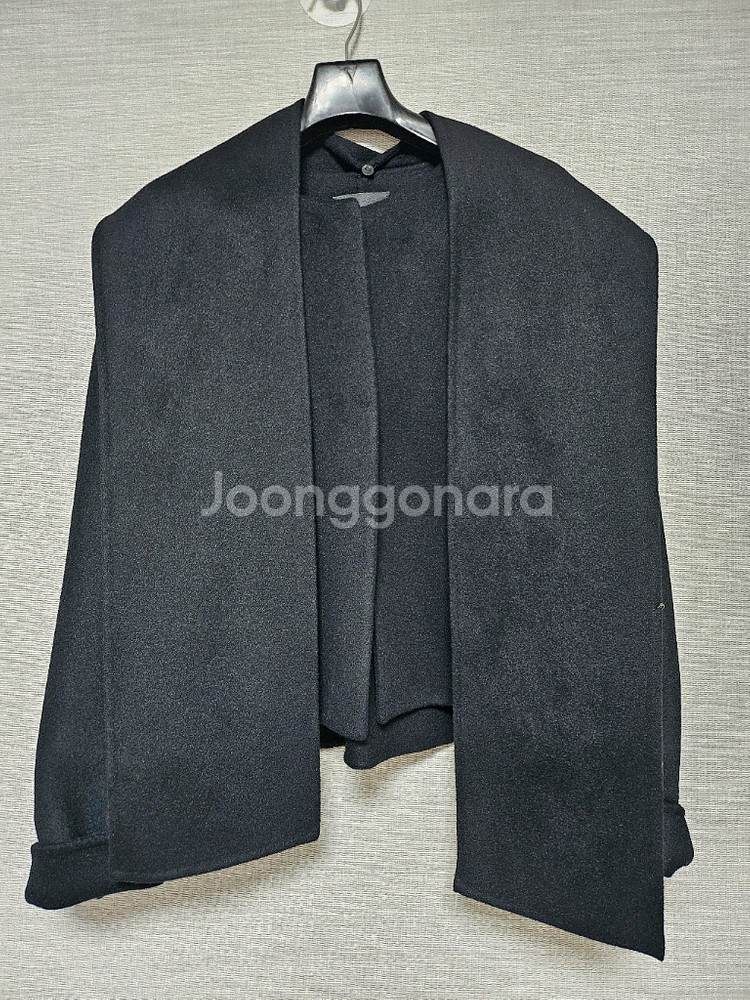 한섬 더캐시미어 블렌드 핸드메이드 케이프 자켓 & 머플러--5