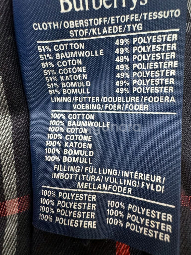 버버리 레드 후드 코트 (66~77)--5