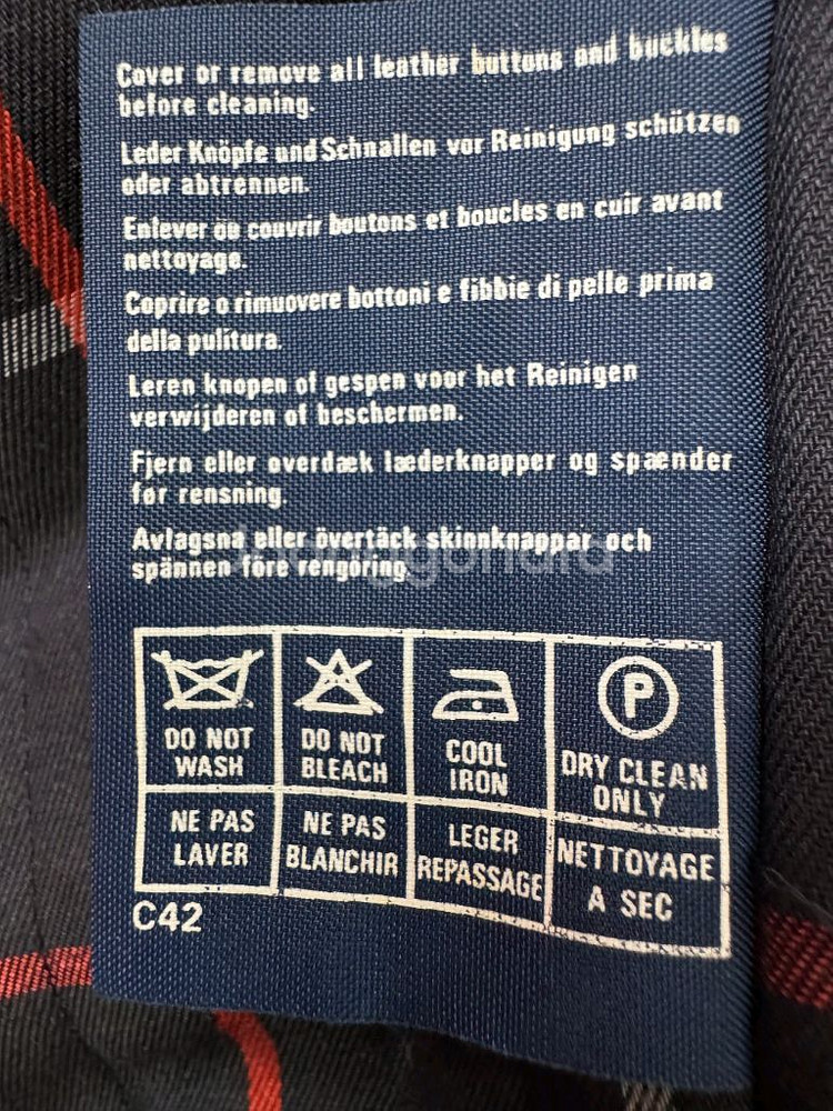 버버리 레드 후드 코트 (66~77)--6