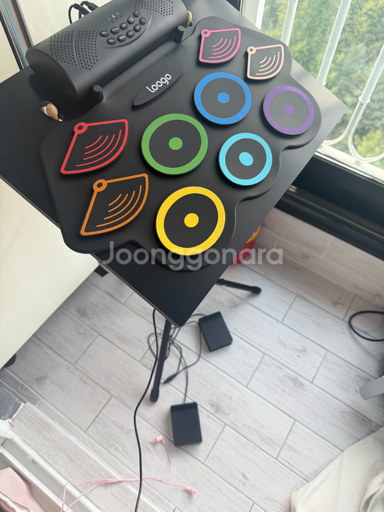 삼익 루고아이드럼 전자드럼 스탠드포함--2