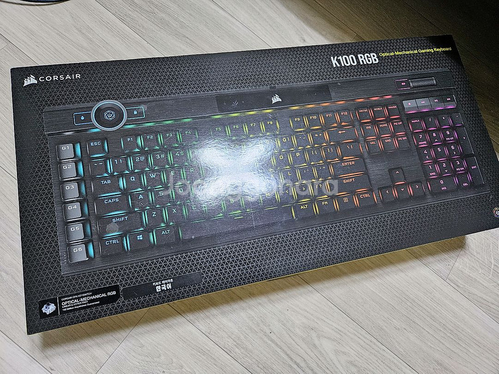 CORSAIR 커세어 K100 RGB opx 광적축 게이밍 키보드--0