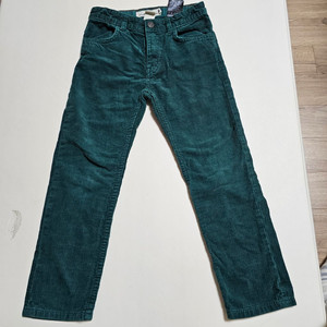 H&M 키즈 골덴바지120.겨울 바지 120청록색110